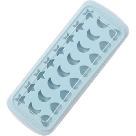 à Glaçons Alimentaire Flexible en Silicone Bleu Ciel 24 Formes (1/5)