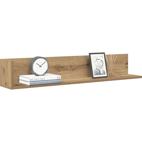 Wandregale 2 Stk. Artisan-Eiche 100x16,5x16,5 cm Holzwerkstoff