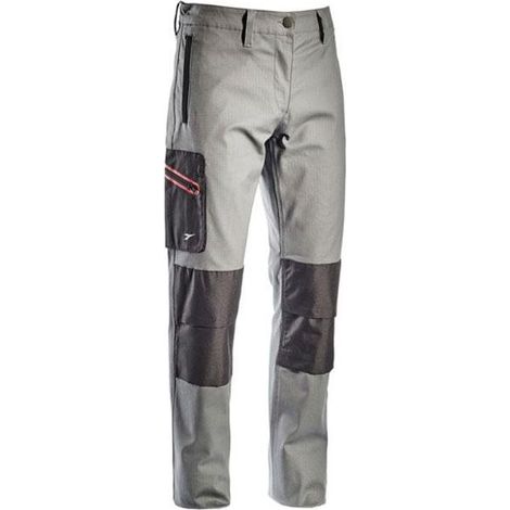 Diadora Pantalone Stretch Grigio Xxl Winter Flyer
