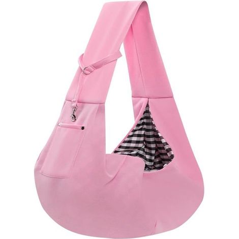 Hundetragetaschen - Doppelseitige Tragetasche für kleine Hunde mit Aufbewahrungstasche (Rosa) (1/5)
