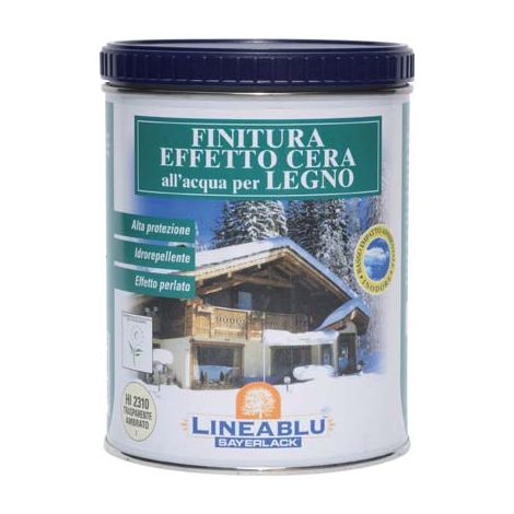 FINITURA CEROSA ACQUA LINEABLU SAYERLACK  HI2310 TRASPARENTE AMBRATO ML 750