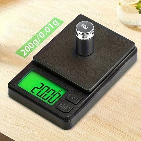 Balanza pequeña y precisa. Adecuada para oro y joyería，balanza de bolsillo，balanza electrónica de alta precisión (0,01 g) (1/5)