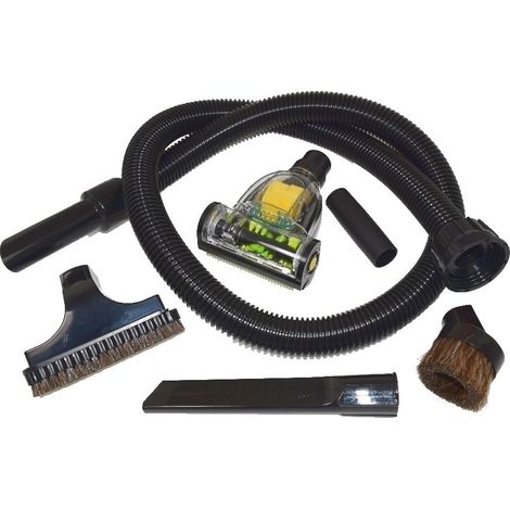 Numatic 1.8 Metre Vacuum Cleaner Hose and 4 Piece Tool Kit Plus Mini Pet Hair Remover Turbo Brush