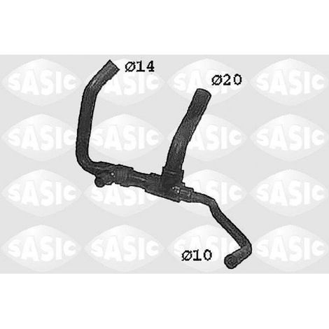 Durite de radiateur/durite d'eau SASIC pour RENAULT CLIO I (B/C57, 5/357) SWH4335