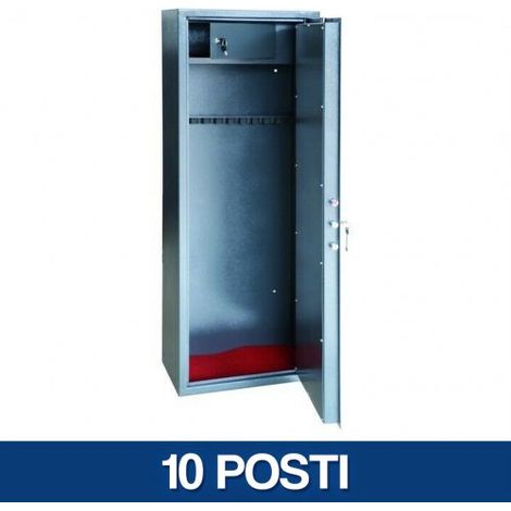 ARMADIO PORTAFUCILI PORTA FUCILI 2 3 5 7 10 FUCILIERA SECURITY BLINDATA (13218V) 10 POSTI (32198)