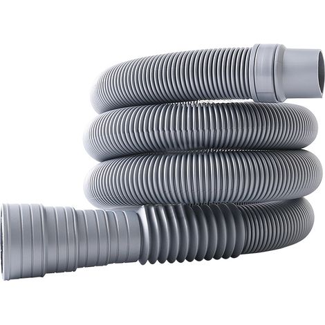 Flexible de vidange pour machine à laver et lave-vaisselle, tuyau d'évacuation de 3 m, pour installation domestique (1/3)