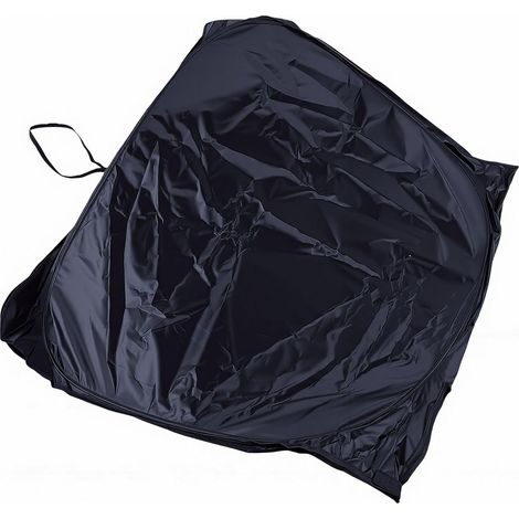 Foldable Sunshade for Front Windshield, Double Layer Reflective Sunshade with Thermal Insulation, 99% Solar Light Blocking, 40°F Temperature Reduction (1/5)