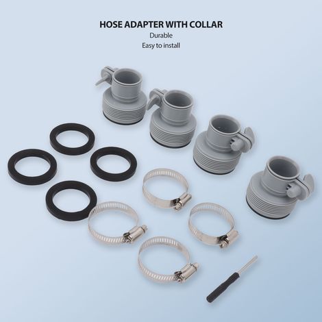 Adapter Typ B für Intex FIT ARU Gewindepumpen – Klemmbefestigungsadapter (1/5)