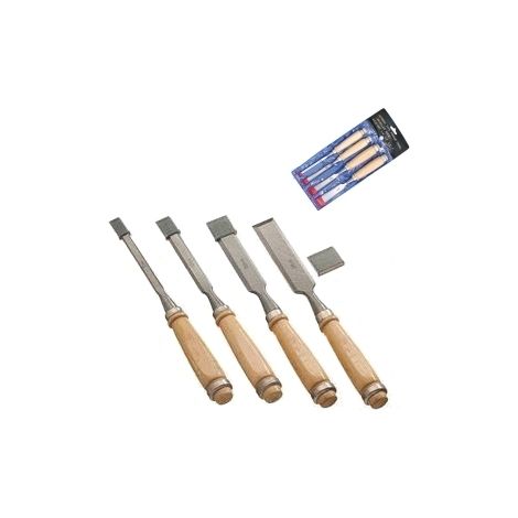Scalpelli a taglio per legno set 4 pz