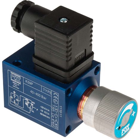 Interrupteur de pression RS PRO K5, 400 bars max, G 1/4, sortie Ajustable ( Prix pour 1 )