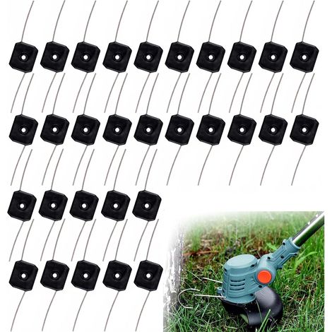 Testina tagliacorda da 30 pezzi, testina di ricambio universale con lama tagliacorda, bobina per tosaerba a filo, accessorio per diserbo per tosaerba a batteria (1/4)