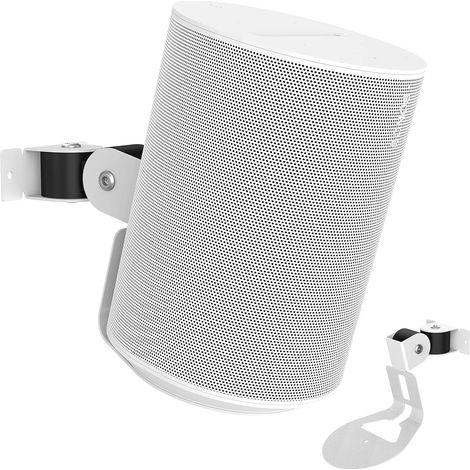 For Sonos Era 100 Holder Sonos Era 100 Wall Mount Stand Mount Accessories With Integrated Cable Management, Smart Home Speaker Accessory Rack (White, S01) 1 Piece (1/5)
