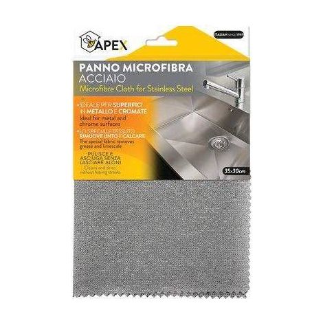 PANNO MICROFIBRA ACCIAIO APEX