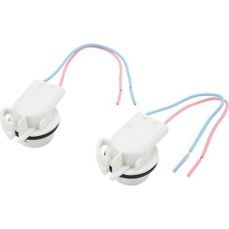 Lot de 2 adaptateurs femelles pour douille d'ampoule 3156B, porte-lampe LED, connecteur de faisceau précâblé adapté aux applications industrielles, automobiles et marines. (1/5)