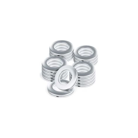 Rideau oeillet Anneaux 16 pièces Rideau Oeillets Rond en Plastique Anneaux Clips diamètre intérieur 40mm Bricolage fenêtre Rideau Anneaux Rideau de Douche Mat Ruban