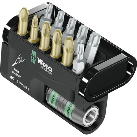 Wera Bit-Check 12 Wood 1 Puntas de atornillado múltiples (1/3)