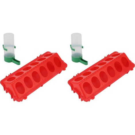 Mangiatoia per polli – grande capacità – dispenser a ciotola – coperchio ribaltabile – 140 ml – fattoria