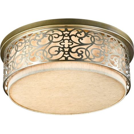 Plafoniera Contemporanea Venera Metallo Ottone 5 Luci Diffusore In Pvc (1/3)