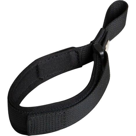 Laisse classique noire pour animaux de compagnie avec dragonne rotative, assurant sécurité et confort pour la plupart des tailles (rouge). (1/5)