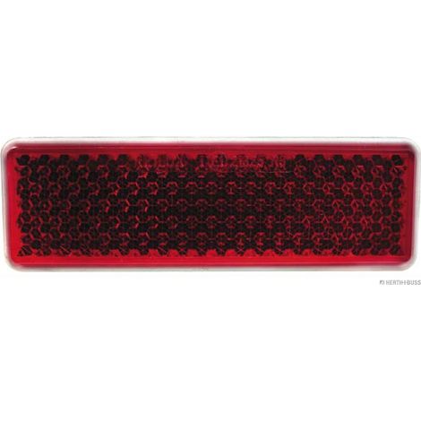 Rechteckiger Reflektor 130x42mm zum Aufschrauben (1/2)