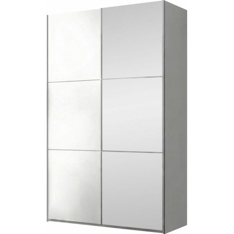Armario Honolulu 123, Blanco, 215x122x65cm, Puertas de armario: Correderas, Número de estantes: 4