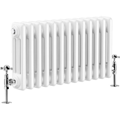 Warmehaus Traditional Triple Column White Radiator 300 x 605mm (1/4)