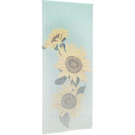 vidaXL Cortina de bambú para puerta contra insectos 90x200 cm (1/2)