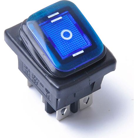 Interrupteur à bascule étanche à verrouillage, 6 broches, 12 V, pour éclairage LED de voiture ou bateau. (1/2)