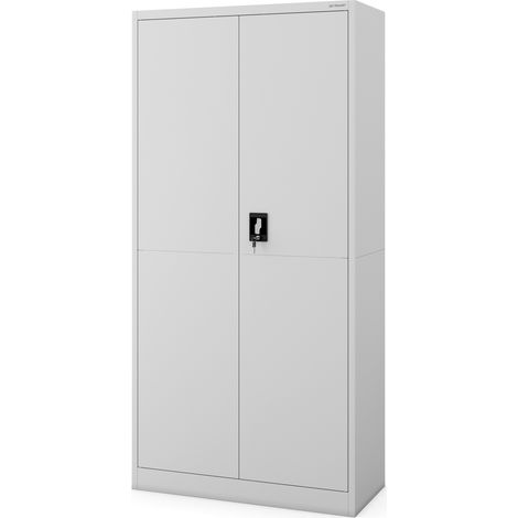 Armoire de rangement métallique DAWID, 900 x 1850 x 400 mm, Smart : gris