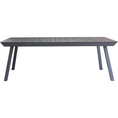 Gardissimo ausziehbarer Aluminium-Gartentisch / Ausziehtisch "Eterno", anthrazit, 216 / 297 x 100 cm (L x B)
