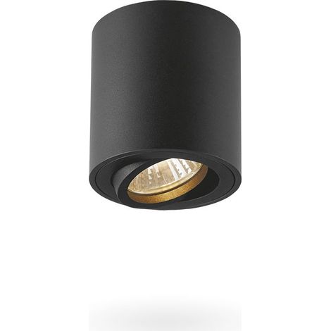 Spot de plafond tubulaire noir, orientable, 1 x GU10 Spot Videx (1/5)