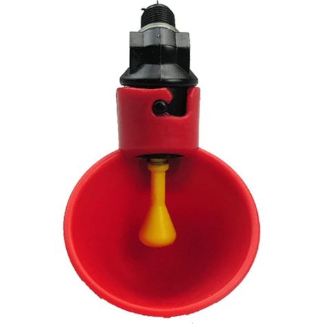 MINKUROW Mangiatoia Automatica Per Pollame, Mangiatoia Per Acqua Potabile Per Uccelli, Galline, Galline, Uccelli, Mangiatoia Per Acqua Da Giardino In Plastica Rossa Utile E Pratico5 Pezzi (1/4)