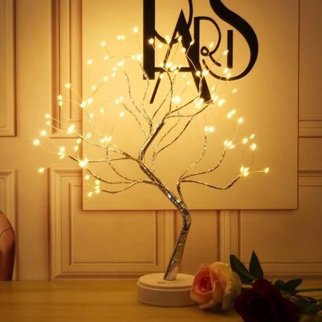 (Silberweiße) Lichterkette für den Feenbaum mit 108 LEDs, DIY-Lichterkette für künstliche Feenbäume (1/4)
