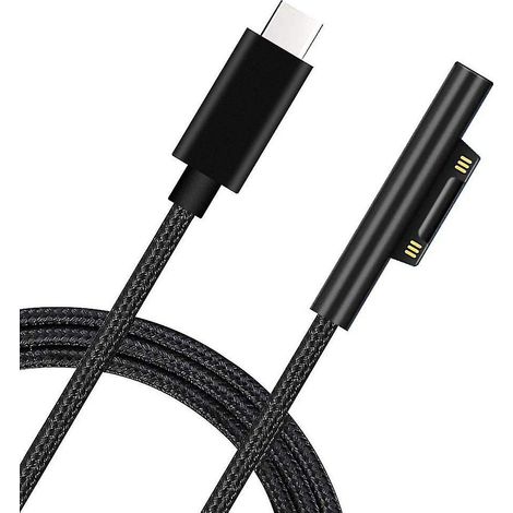Câble de charge USB-C mâle vers Surface 5/6/7 pour ordinateur portable, adaptateur secteur USB-C (1/4)