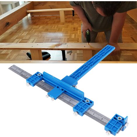 Bohr- und Positionierungswerkzeug mit Griff, multifunktionaler Hilfslochöffner aus Aluminiumlegierung für Möbeltüren und Holztürblätter. (1/5)