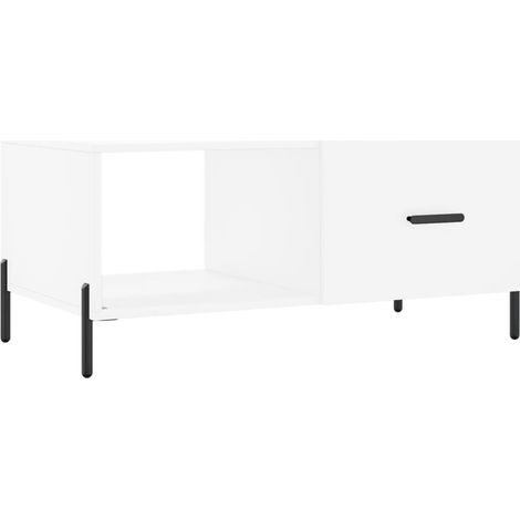 Maison Exclusive - Couchtisch Weiß 90x50x40 cm Holzwerkstoff