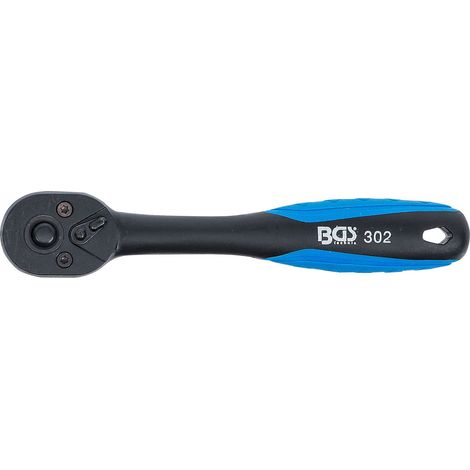 BGS Umschaltknarre kunststoffummantelt Abtrieb Außenvierkant 6,3 mm (1/4") - 302 (1/5)