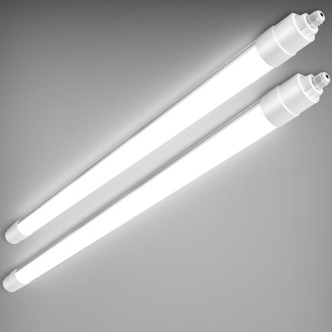 Oraymin – Pack de 2 Réglette LED Étanche 120cm 36W - Luminaire Étanche IP68 Ultra-Résistant - 3700LM Blanc Neutre - Réglette IP68 pour Garage, Atelier et Cave - Haute Luminosité - Liaison en Série (Co