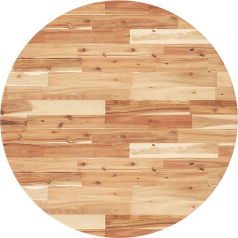 Dessus de table,Plateau de table,Dessus de bureau rond Ø90x2 cm bois massif d'acacia CFW21477 (1/5)