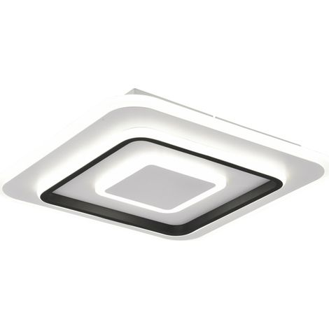 Trio Lighting Plafón cuadrado de techo JORA 46W 5400lm, regulable 2700-6000K IP20 (1/4)