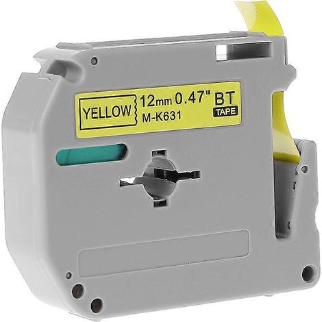 1. Ersatz-Farbbandkassette für Brother P-Touch M-K131, 12mm Etikettendrucker, Klebestreifen für Drucker.