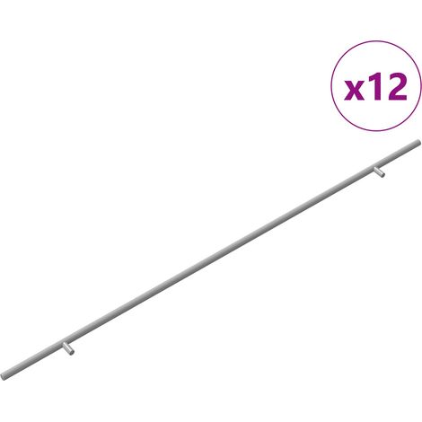 Cabinet Handle 12 pcs Silver 900 mm Stainless Steel vidaXL