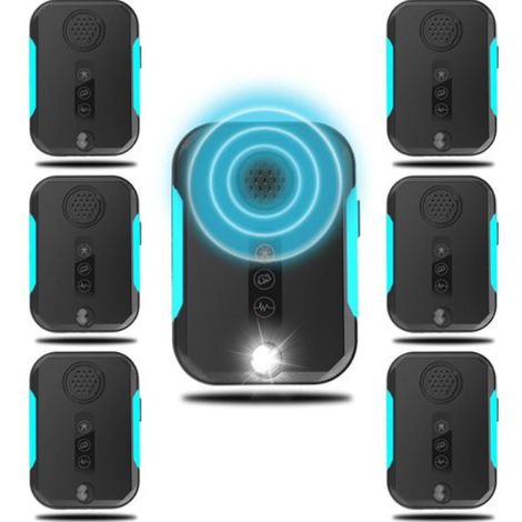 JSSEVN - 6 Pack Ultrason Souris et Rats Puissant à Large Portée, Répulsif Souris pour Intérieur avec Lumière LED, Ultrason Rongeur pour Maison, Appartement (1/5)
