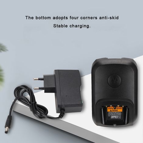 Chargeur universel 100-240V (prise UE) pour talkie-walkie Motorola XIR P8268 DP4400 DP4800 DP4801 DEP550 (1/5)