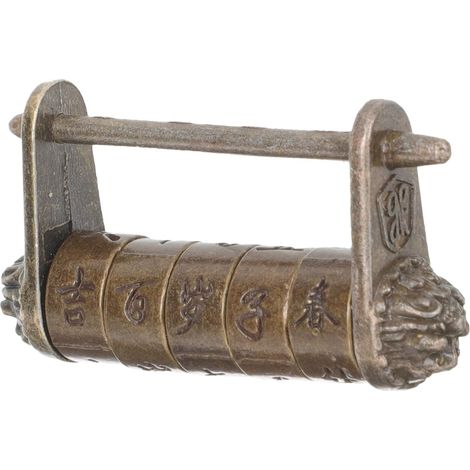 à combinaison antique décoration en métal serrure de porte (1/5)