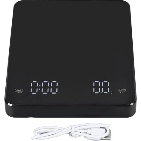 Balance électronique numérique pour aliments, avec minuteur multifonction LED, précise et intelligente, idéale au quotidien.-AquaForge (1/5)