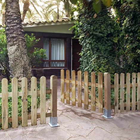 Puerta valla madera de pino tratada (1/3)