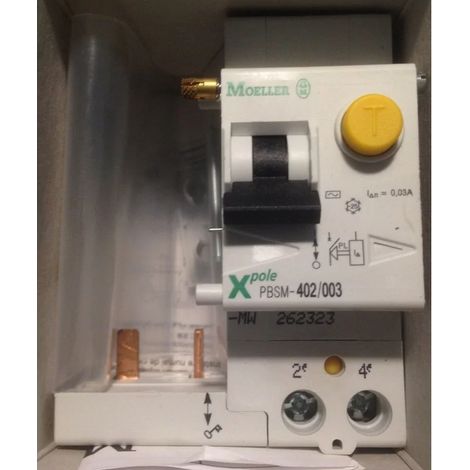 Moeller PBSM-402/003-MW - 262323 - Differential Block 40A - 30mA - 2poles