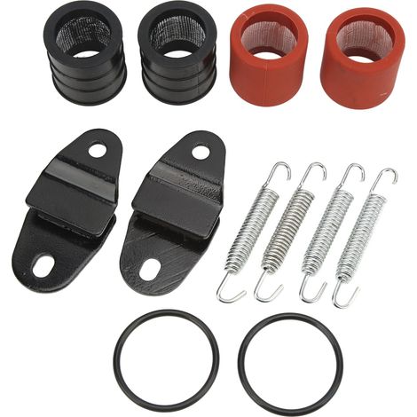 12-teiliges Auspuff-Gelenkdichtungs-Federstreben-Set 2GU-14771-00-00 Ersatz für BANSHEE 350 YFZ350 LE SE SP (1/5)