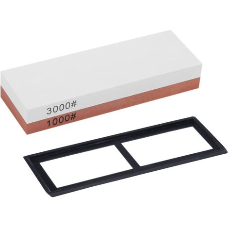 Pierre à aiguiser grain 1000/3000, meule Double face pour cuisine extérieure, pierre à aiguiser (1/5)